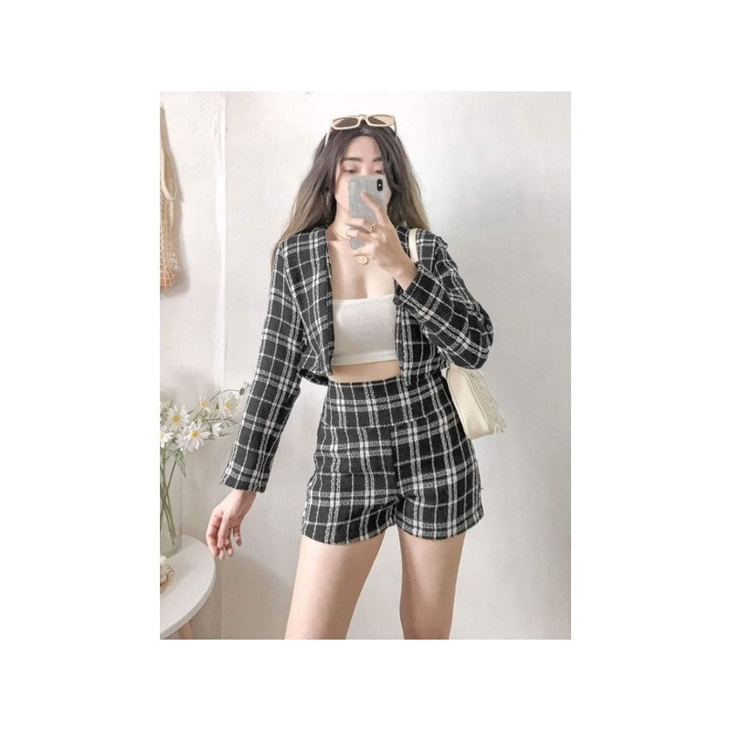 Tweed Georgia Terno Short and Crop Blazer