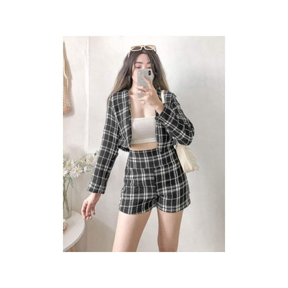 Tweed Georgia Terno Short and Crop Blazer